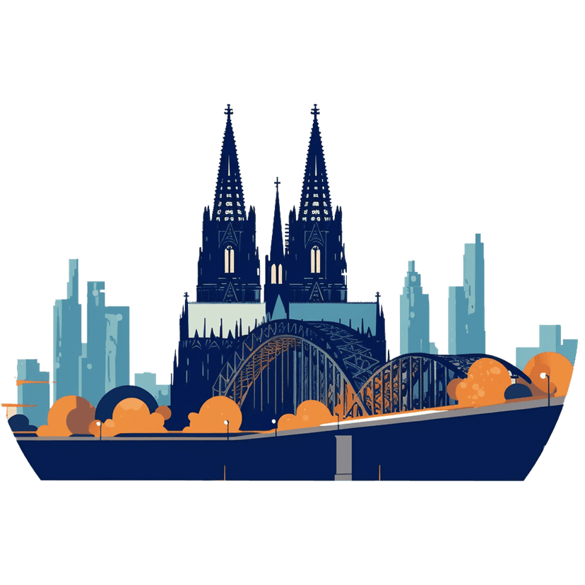Illustration of the city of Cologne